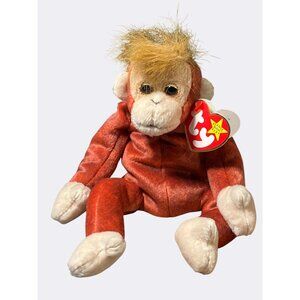 Ty Beanie Baby Schweetheart the Orangutan Plush Toy Rust Brown 8" 1999 Tags